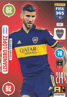 Panini Adrenalyn XL FIFA 365 2021 collection Boca Juniors Set