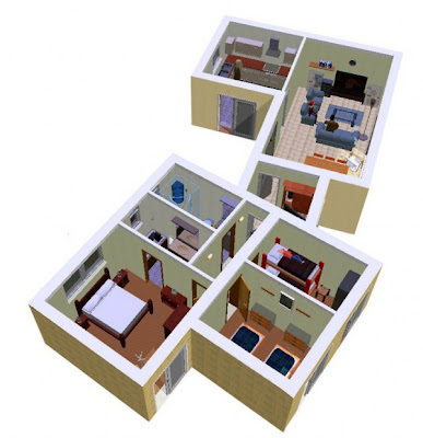 Plano de Casa de 3 dormitorios