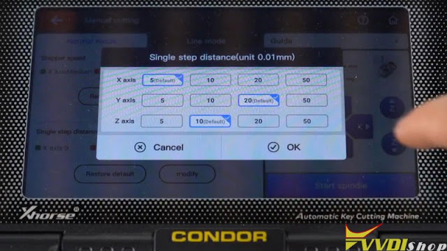 How to Use Xhorse Condor II Manual Cutting 6