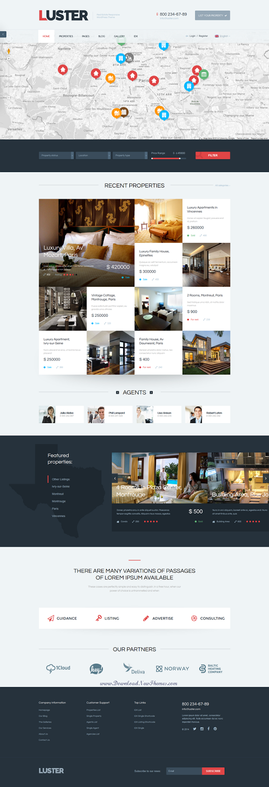 Real Estate WordPress Theme