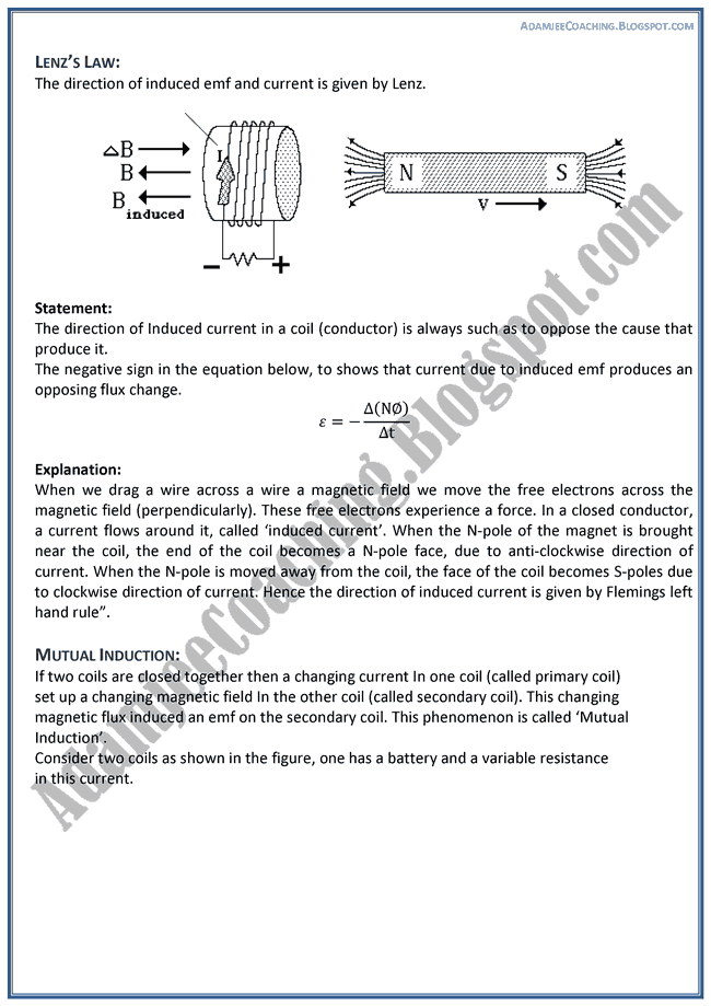 Magnetism-and-Electromagnetism-Theory-Notes-Physics-XII