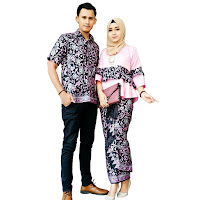 Kebaya Batik Couple Modern Batik Pasangan Muslim SBRG143