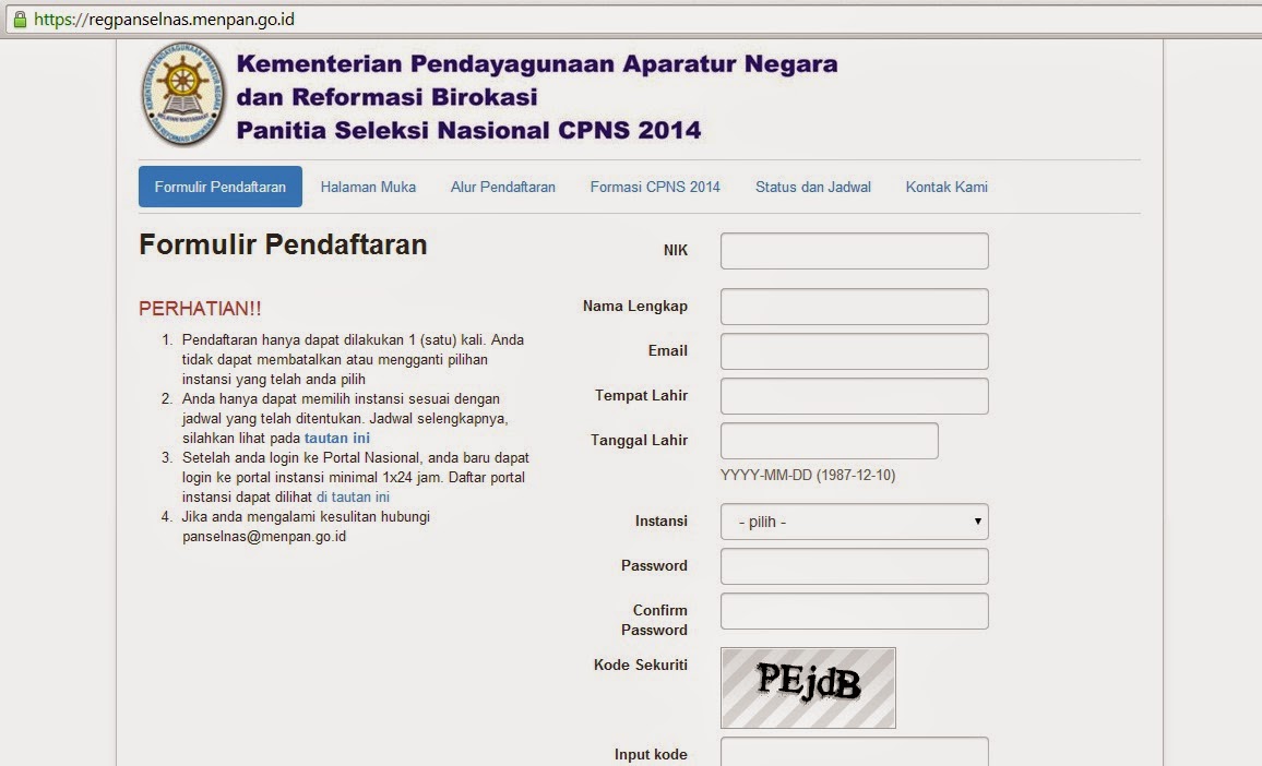 Cara Mendaftar CPNS Online yang wajib diketahui