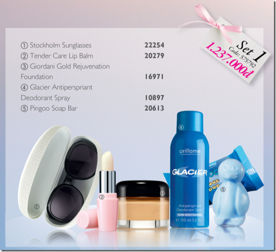 Oriflame - Chương trình quà set 8-2011 - Bộ 1