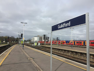 Guildford railway station platform