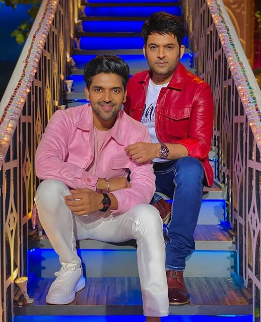 Guru Randhawa with Kapil Sharma on sets of 'The Kapil Sharma Show'