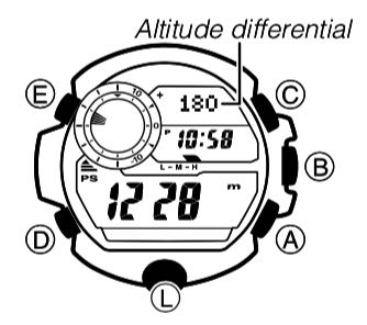 Advanced Altimeter Mode Operations : Using an Altitude Differential Value