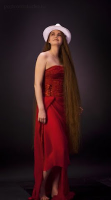 very long hair girl photo
