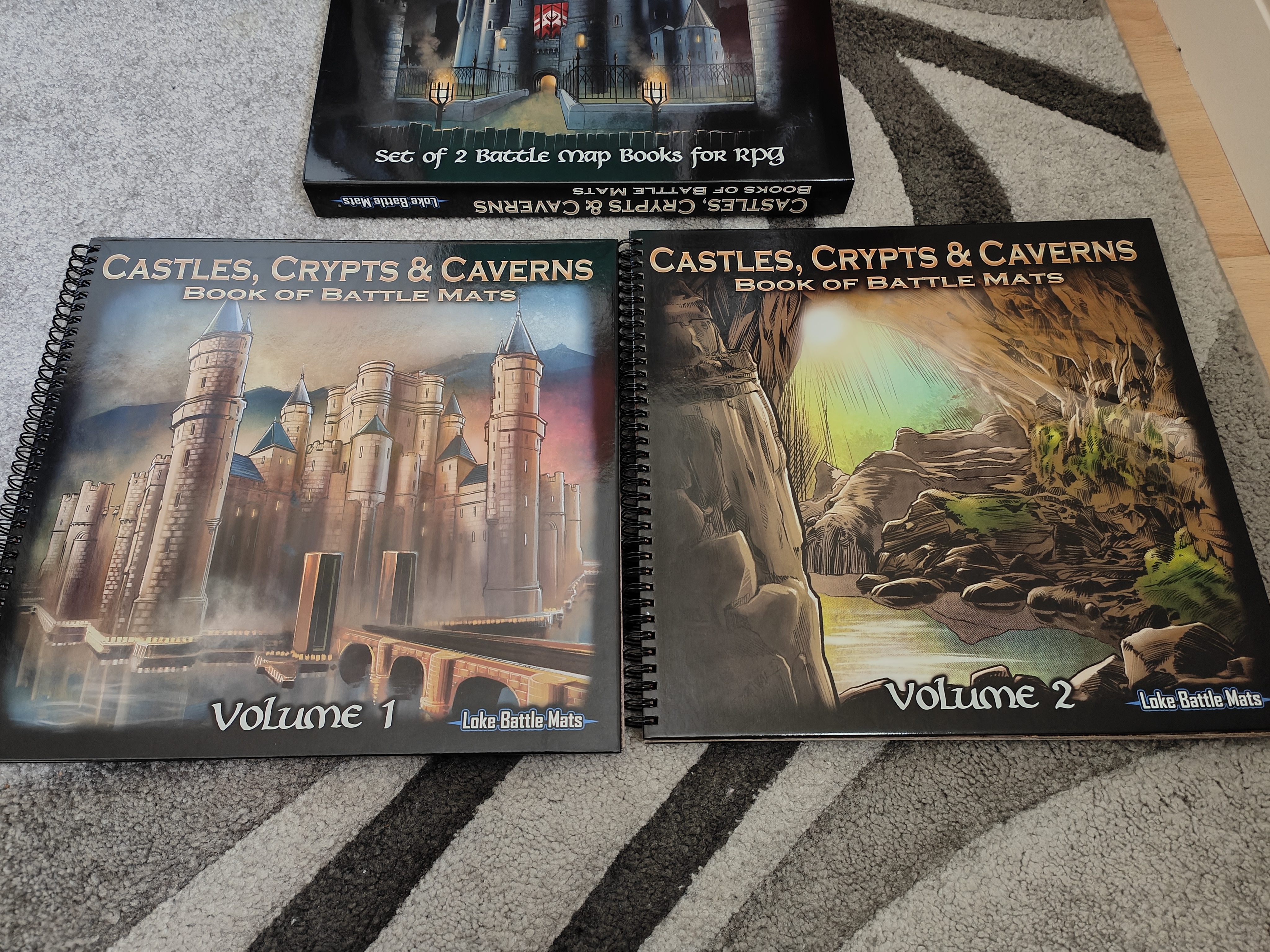 Castles, Crypts & Caverns - Books of Battle Mats - Loke Battle Mats Review