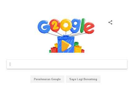 Tepat di Tanggal 27 September 2018, Google Merayakan Ulang Tahunnya yang ke-20. Selamat Ulang Tahun Google !!!