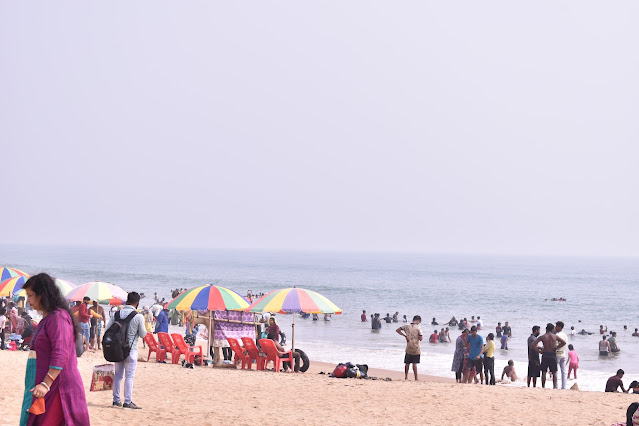 puri beach in puri, Odisha