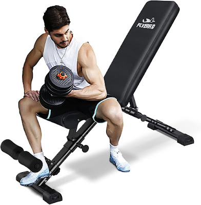 Flybird Adjustable Weight Bench With Waist Pad