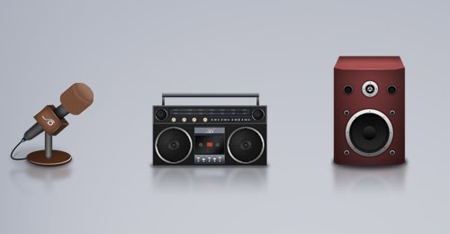 Music icon set