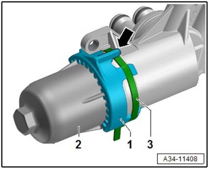 B8 Audi A5 S5 DL501 0B5 S tronic Gearbox ATF Filter Strap Locator
