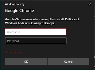 konfirmasi login windows