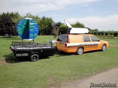Spaced out Moonraker Volvo Rally Art Car