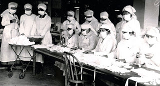 A team of nurses created for the Spanish Flu Treatment