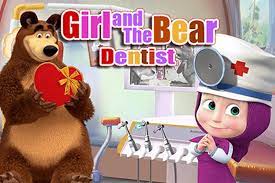  Girl And The Bear Dentist Game- Play more!