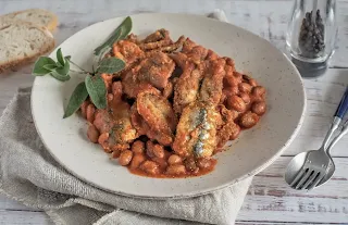 Beans and sardines