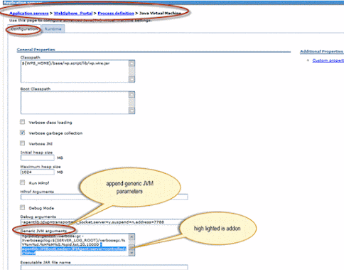 How to enable SSL debugging in Java Webpshere JVM?