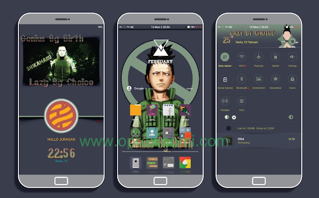 Download Theme Anime Shikamaru Mtz Versi Terbaru Tembus Ke Akar