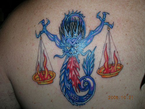 libra tattoos for men