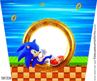 Fiesta de Sonic: Etiquetas para Candy Bar para Imprimir Gratis.