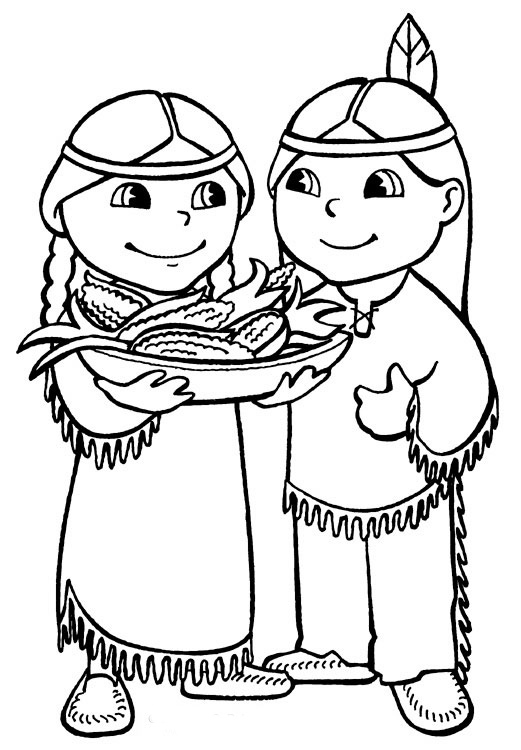 Indian Coloring Pages 9
