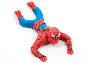 Spiderman fondant figurine topper original