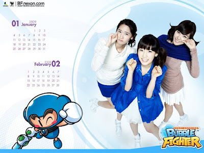 Girls' Generation ~ Collection 2 ~ Nexon Bubble Fighter Calendar 2009