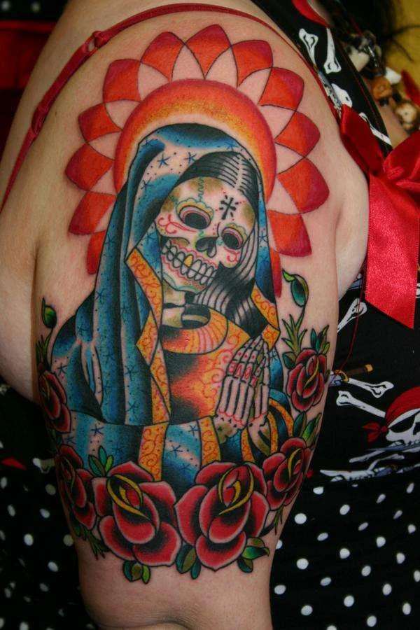  tatuaje de la santa muerte