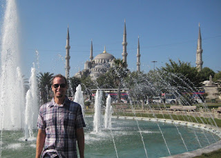 The six minarets of the Blue Mosque.