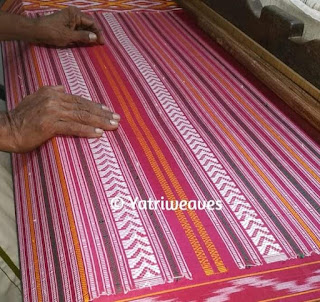 Adai Pallu of Thanjavur Ikat Sari