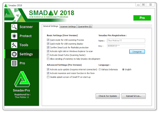 SmadAV Pro 2018 + Lifetime Serial Key ANd Smadav 2018 Rev. 11.9.1