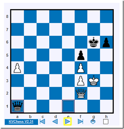 64. ... Qa1 (Karjakin vs Naiditsch, Tata Steel 2014)