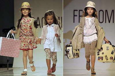 ROPA INFANTIL TENDENCIAS DE MODA INTERNACIONAL PARA NIÑOS Y NIÑAS IMAGENES DESFILE PITTI EN ITALIA