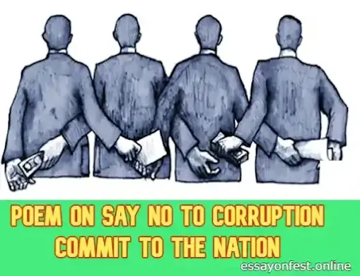 Poem on Say No To Corruption Commit