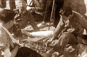 Soldados jugando al ajedrez en 1937