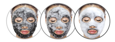 Appearance of Purederm Deep Purifying Black O2 Bubble Mask ( Charcoal )