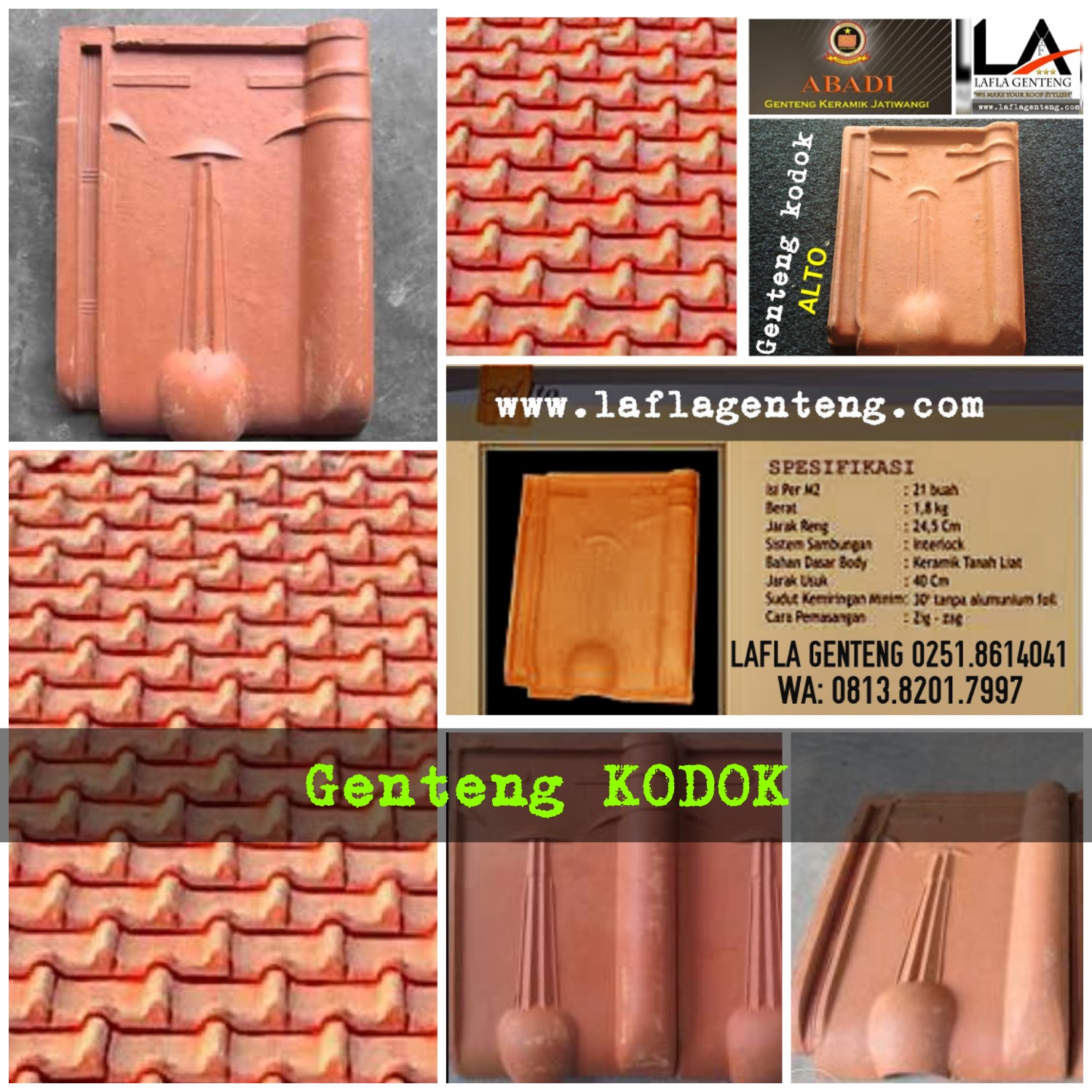 jual genteng  keramik Distributor Genteng Kodok  2022 