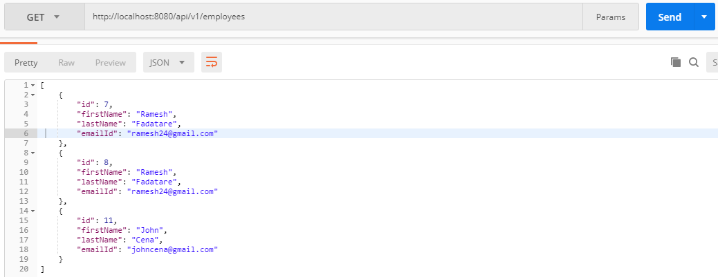 Spring Boot + Spring Data JPA + PostgreSQL Example