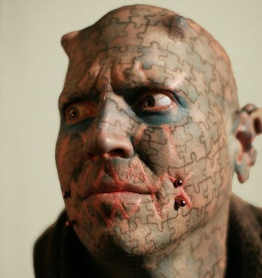 face tattoos. Insane Face Tattoos