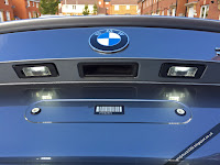 BMW E92 halogen number plate lights