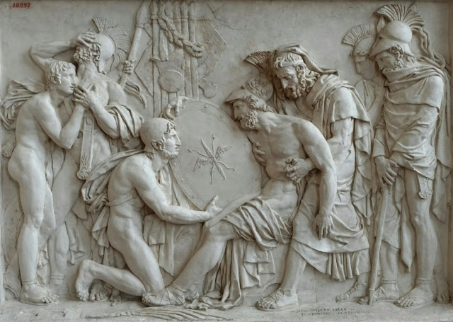 Homossexualidade na Grécia Antiga, A Morte de Epaminondas do Batalhão Sagrado de Tebas