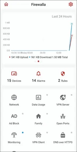 Firewall Gold: الاستخدام