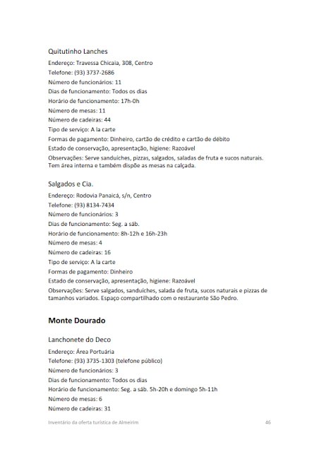 INVENTÁRIO DA OFERTA TURÍSTICA HIERARQUIZAÇÃO DE ATRATIVOS DIAGNÓSTICO DA INFRAESTRUTURA DE TURISMO RELATÓRIO DE OPORTUNIDADES DE NEGÓCIOS 2014.1. -  B.1. Serviços e equipamentos de hospedagem