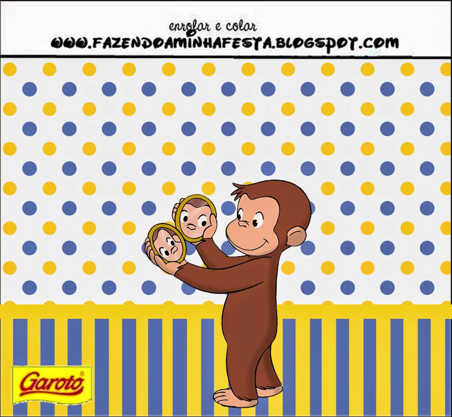 Curious George  Free Printable  Labels. 