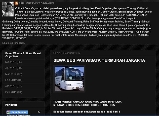 informasi sewa bus jakarta