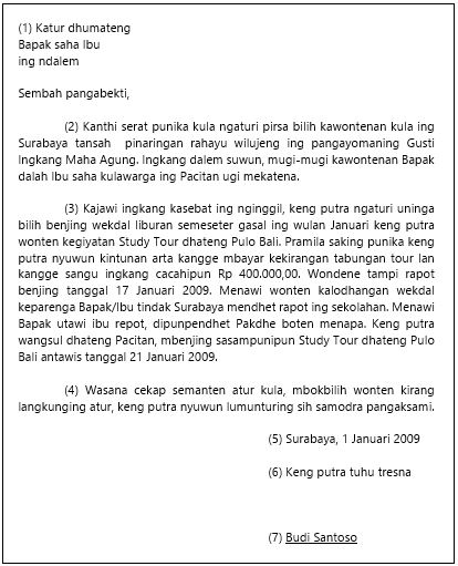 Surat Bahasa Jawa