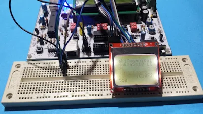 PIC18F2550 interfacing with Nokia 5110 LCD